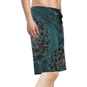 Silver Fox Green Empire Board Shorts