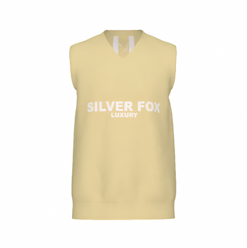 Silver Fox Luxury Sweater Vest in Butter Cream