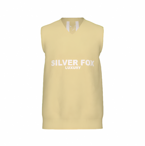 Silver Fox Luxury Sweater Vest in Butter Cream