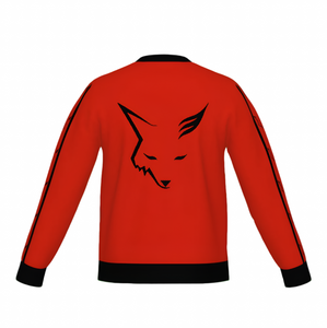 Silver Fox Luxury Red Slim-Fit Crewneck Sweater