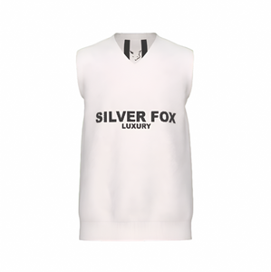 Silver Fox Luxury Sweater Vest in Bleach