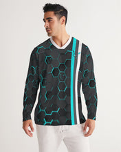 Load image into Gallery viewer, Silver Fox Blue Cyber Striped Long Sleeve Sports Jersey