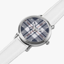 Load image into Gallery viewer, Silver Fox Luxury Leather Watch - Signature Plaid
