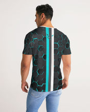 Load image into Gallery viewer, Silver Fox Blue Cyber Striped Tee