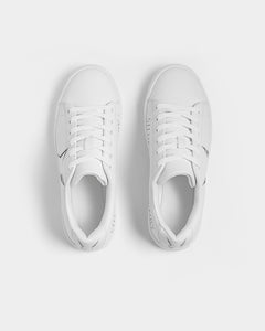 Silver Fox Luxury Vegan-Leather Sneaker - Peekaboo White
