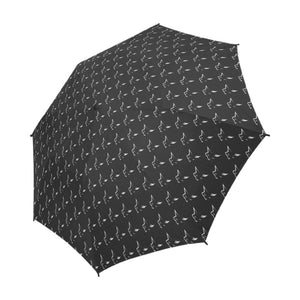 Silver Fox Luxury Logo Semi-Automatic Foldable Umbrella