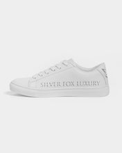 Load image into Gallery viewer, Silver Fox Luxury Vegan-Leather Sneaker - Peekaboo White