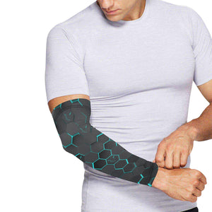 Silver Fox Luxury Arm Sleeves in Blue Cyber (Set of Two)
