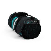 Load image into Gallery viewer, Silver Fox Blue Cyber Duffel Bag