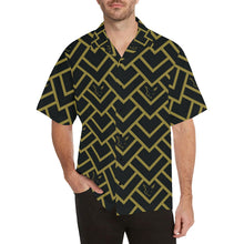 Load image into Gallery viewer, Silver Fox Black Royalty Aloha Shirt