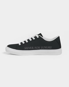 Silver Fox Luxury Vegan-Leather Sneaker - Black