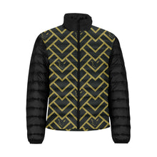 Load image into Gallery viewer, Silver Fox Black Royalty Puffer Jacket