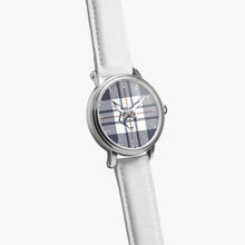 Load image into Gallery viewer, Silver Fox Luxury Leather Watch - Signature Plaid