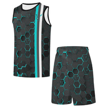 Load image into Gallery viewer, Silver Fox FIT Athletic Set in Blue Cyber