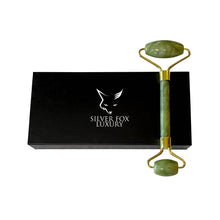 Load image into Gallery viewer, Silver Fox Luxury Jade Roller