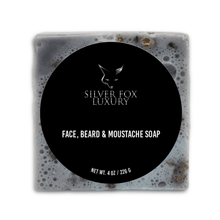 Load image into Gallery viewer, Silver Fox Luxury Signature Collection - Face, Beard &amp; Moustache Soap