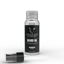 Load image into Gallery viewer, Silver Fox Luxury Beard Oil in Authentic