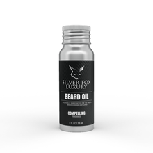 Load image into Gallery viewer, Silver Fox Luxury Beard Oil in Compelling