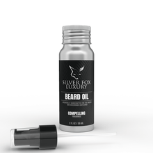 Load image into Gallery viewer, Silver Fox Luxury Beard Oil in Compelling