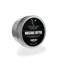 Load image into Gallery viewer, Silver Fox Luxury Solid Jojoba Massage Oil in Black Salt