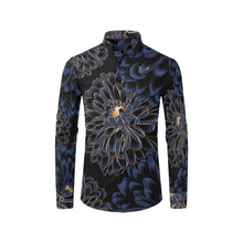 Load image into Gallery viewer, Silver Fox Luxe Blue Empire Dress Shirt