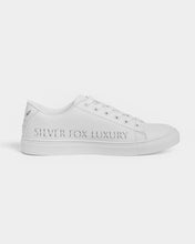 Load image into Gallery viewer, Silver Fox Luxury Vegan-Leather Sneaker - Peekaboo White