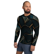 Load image into Gallery viewer, Silver Fox Luxury Teal Empire Rash Guard
