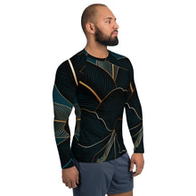 Load image into Gallery viewer, Silver Fox Luxury Teal Empire Rash Guard