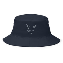 Load image into Gallery viewer, Navy Silver Fox Luxury Bucket Hat
