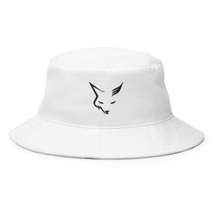 White Silver Fox Luxury Bucket Hat
