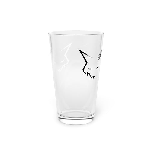 Silver Fox Luxury Pint Glass, 16oz