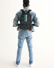 Load image into Gallery viewer, Silver Fox Blue Cyber Canvas Backpack