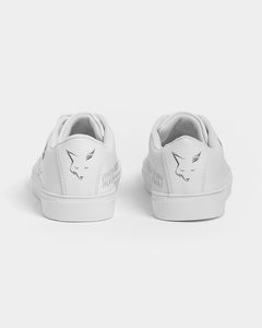 Silver Fox Luxury Vegan-Leather Sneaker - Peekaboo White