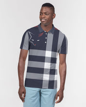 Load image into Gallery viewer, Silver Fox Luxury Slim Fit Short Polo - Signature Plaid