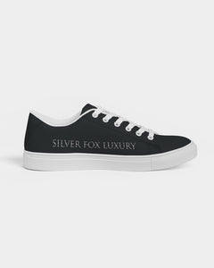 Silver Fox Luxury Vegan-Leather Sneaker - Black