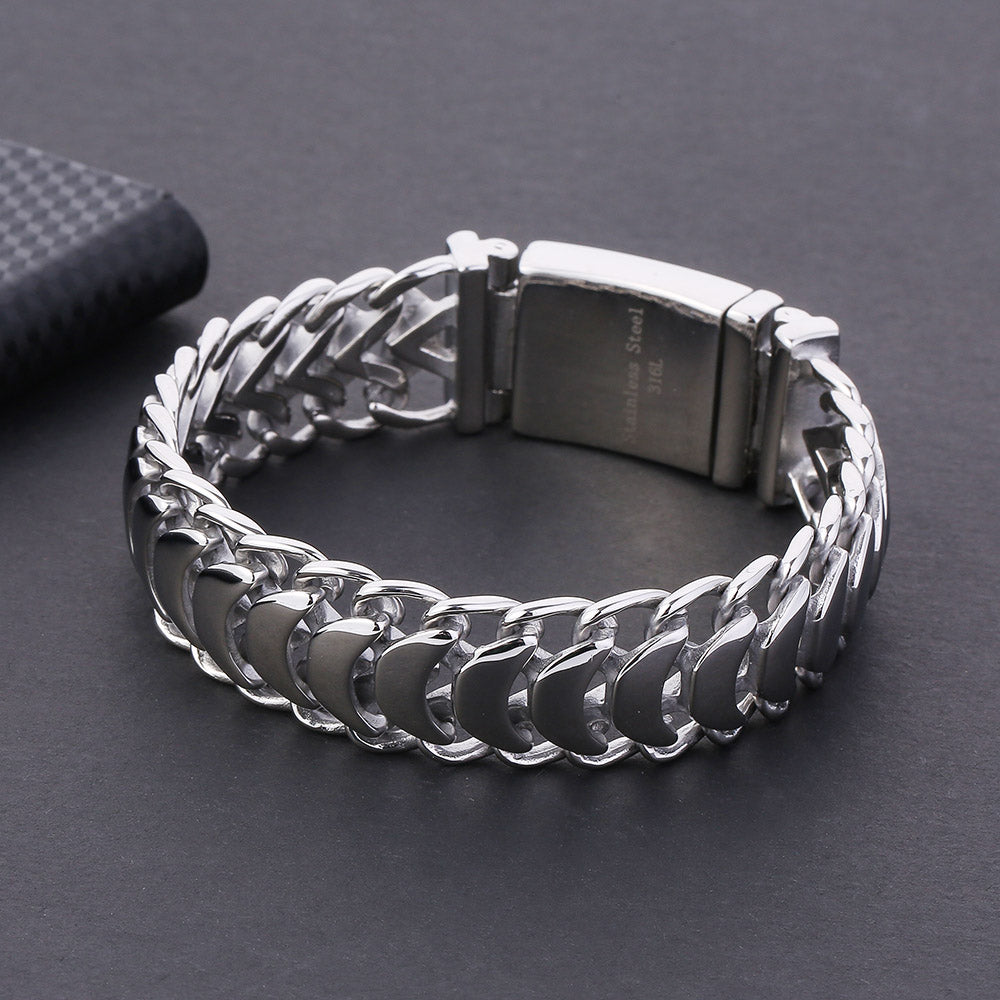 Men's Cuban Chain Bracelet 20mm Stainless Steel
